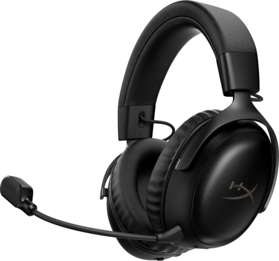 Hyperx cloud iii s bežične crne gaming slušalice s mikrofonom