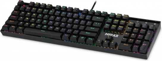 mehanička gaming tipkovnica Defender Mirax s prekidačima Outemu Blue i RGB pozadinskim osvjetljenjem