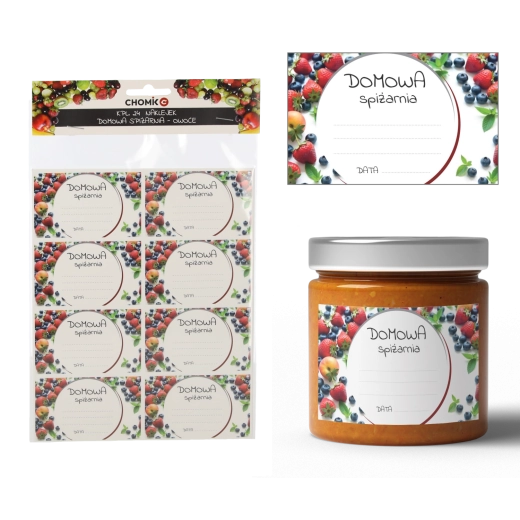 Set od 24 naljepnica za zimnicu – voće