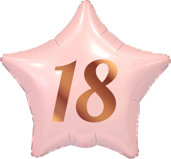 Foli balon zvijezda ružičasta 18, 19"