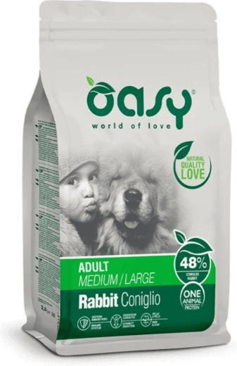 Oasy One Animal Protein Adult Medium/Large s kunićem 2,5 kg