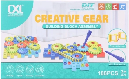 Vijčana građevna igračka za djecu, 188 dijelova