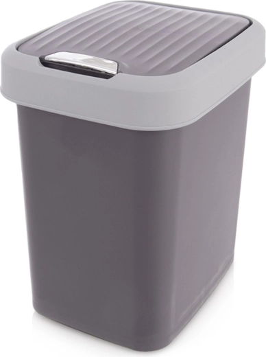 Plastična kanta za otpad 12 l siva ORION s preklopnim poklopcem
