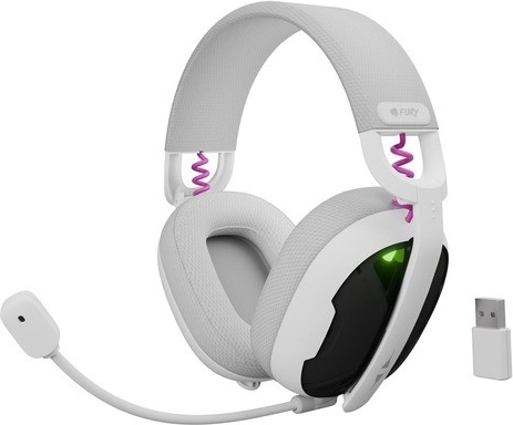Bežične gaming slušalice FURY Fukiya F6 – bijele