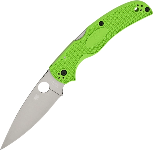 Sklopivi nož Spyderco Native Chief Salt, neon Zelena FRN, satin oštrica 10,3 cm