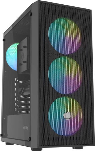 Fury shobo SH8F ARGB midi tower s prozorom, crna