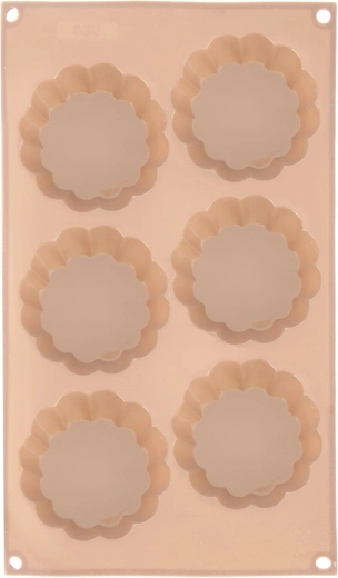 Silikonski kalup za pečenje cvjetići, bež 30 × 17,5 × 3 cm