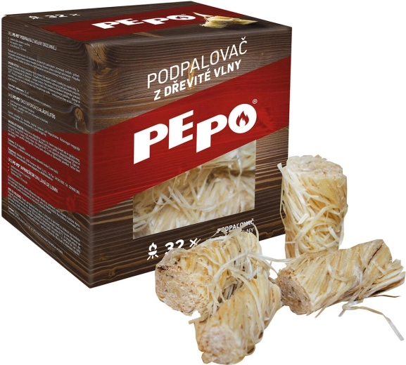 Potpaljivač od drvene vune PE-PO, 32 kom