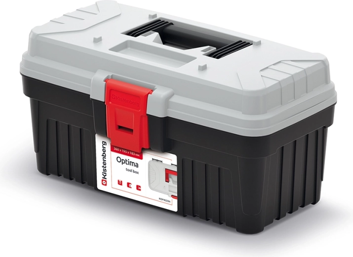 Kutija za alat Optima siva 360 × 195 × 183 mm
