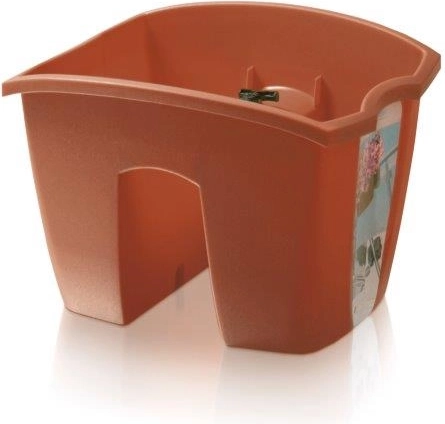 Žardinjera za ogradu Crown 24,2 cm – terakota