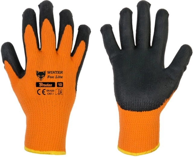 Zimske radne rukavice WINTER FOX LITE, lateks, veličina 11 (XXL)