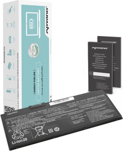Baterija Movano FPB0338S za Fujitsu LifeBook U758 3490 mAh (50 Wh)