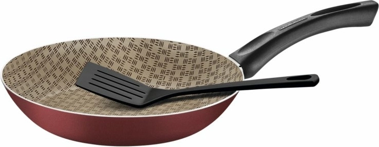 Tramontina Paris tava s lopaticom 28 cm, bordo