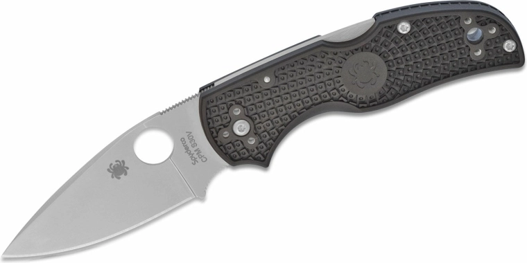 Spyderco Native 5 džepni nož 7,5 cm, satenski, crni FRN