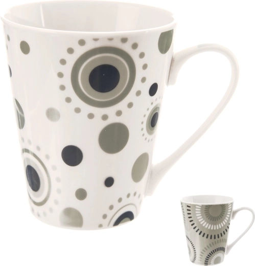 Porculanska šalica krugovi 0,35 l – mix dekora