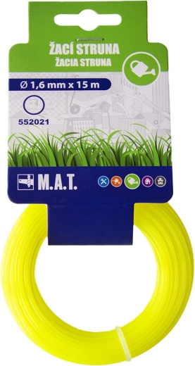 Zamjenska kružna struna za trimer 1,6 mm, 15 m, žuta