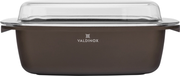 Valdinox Aurum pravokutna posuda za pečenje s poklopcem 32 × 21 cm, 5,7 l