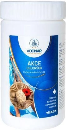 Chloršok granulát za brzu dezinfekciju bazena 1 kg VODNAR