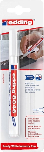 Trajni bijeli marker Edding 8046 Ready, blister