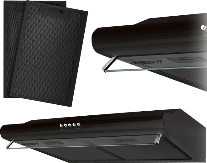 Podormarni kuhinjski napa 50 cm BERDSEN BE-10A crni