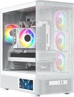 Računalno kućište MODECOM Volcano AQ400 ARGB Midi Tower bijelo