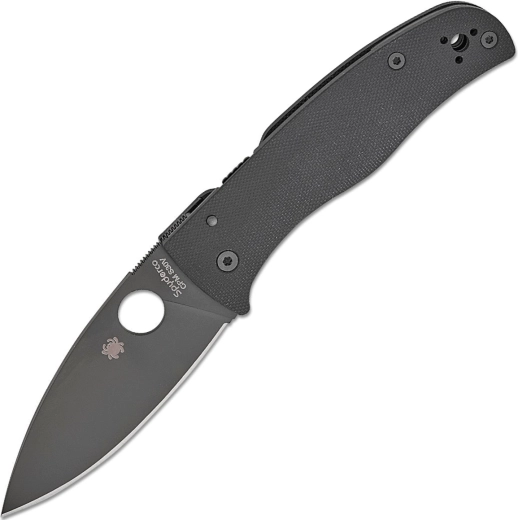 Spyderco Bodacious All Black sklopivi džepni nož 9,2 cm s DLC-om i G10 drškom