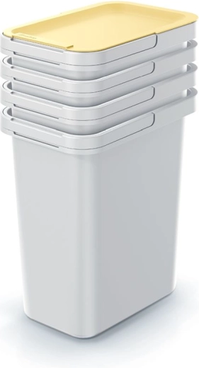 Set kanti za razvrstavanje otpada 4×12 l Prosperplast Systema Set