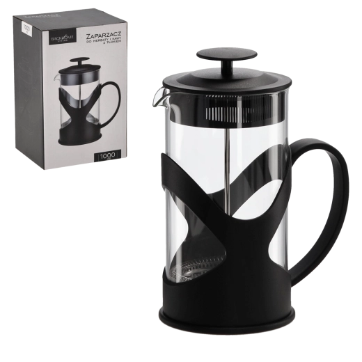 French press za kavu i čaj 1000 ml od borosilikatnog stakla