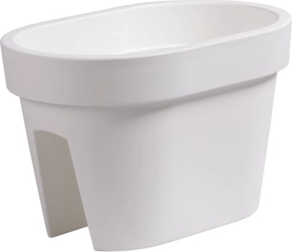 Žardinjera za ogradu Lofly Railing 39,6 cm bijela