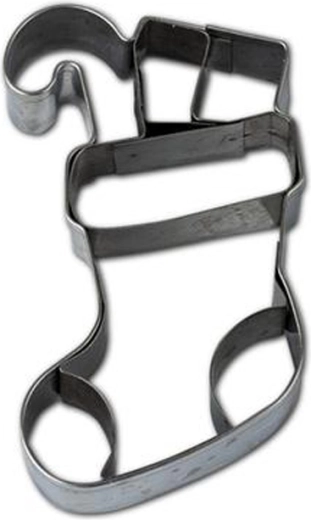 Kalup za kekse – čarapa, 7–8 cm, srebrni