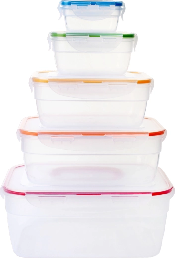 Set posuda za hranu LOCKnLOCK – 5-dijelni pravokutni