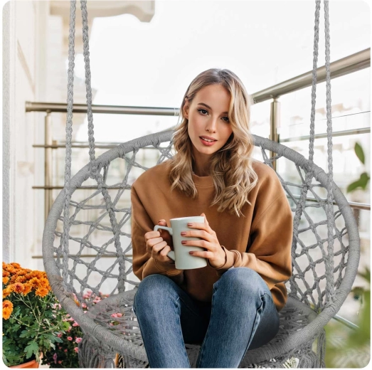 Udobno sjedalo i visoki naslon