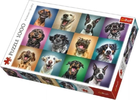 Puzzle smiješni pseći portreti – 1000 dijelova