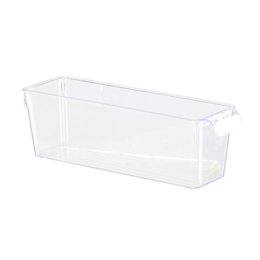 Prozirni organizator za hladnjak s poklopcem 10 × 32,5 × 10,5 cm