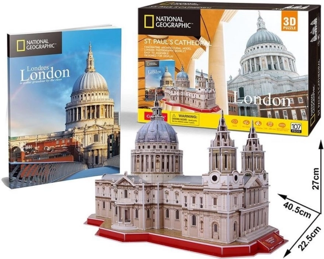 3D slagalica CUBICFUN NATIONAL GEOGRAPHIC – Katedrala svetog Pavla (107 dijelova)