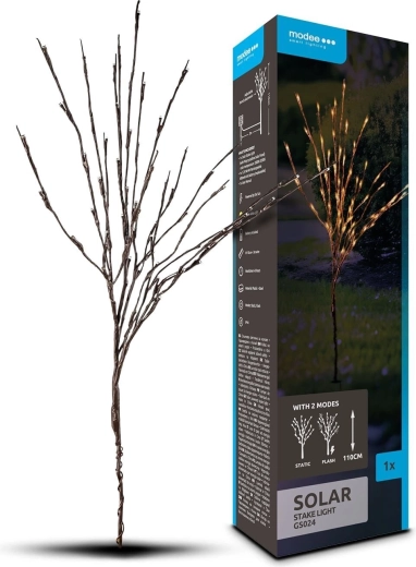 Modee vrtna solarna LED lampa na ubod 110 cm