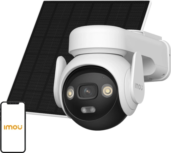 Imou AOV PT KIT 4G vanjska rotirajuća IP kamera sa solarnim panelom 5 MP (bez memorijske kartice)