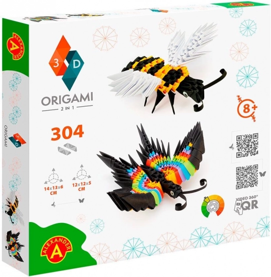 Alexander, Origami 3D - Leptir 2u1, pčela