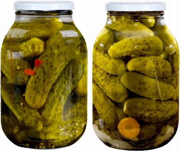 Set od 2 staklenke za zimnicu 3 l s poklopcem fi 100 (6 hvatišta)