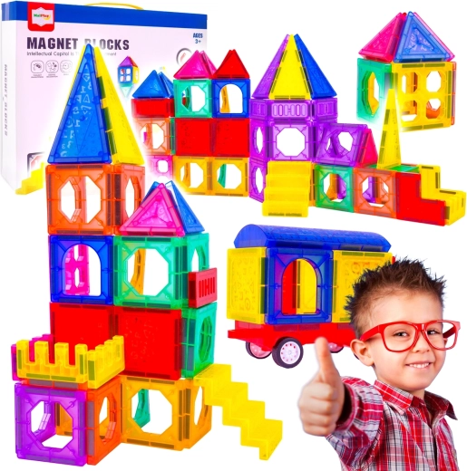 Magnetična 3D građevna igračka – 110 dijelova