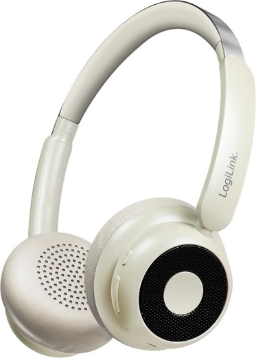 Bežične on-ear slušalice s mikrofonom LOGILINK AuraSolo, Bluetooth 6.0, ANC, smeđa