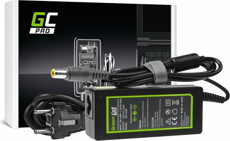 Napajanje Green Cell PRO 20 V 3,25 A 65 W za Lenovo (konektor 7,7 × 5,5 mm)