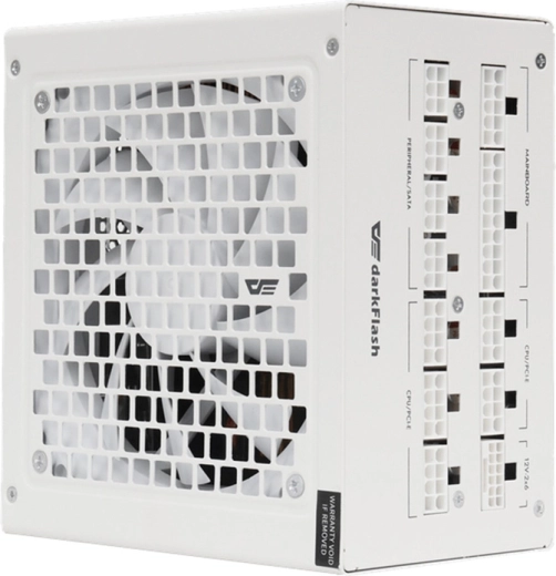 Računalno napajanje darkFlash 1050 W Gold (bijelo, ATX 3.1, PCIe 5.1)
