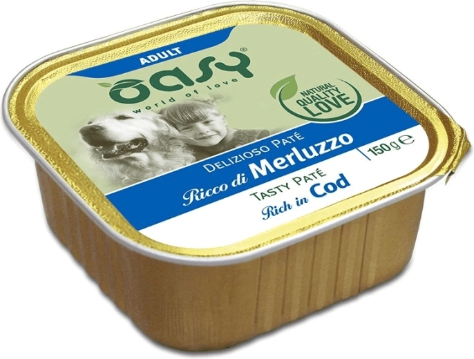 Oasy Tasty Pate Adult pašteta s bakalarem 150 g