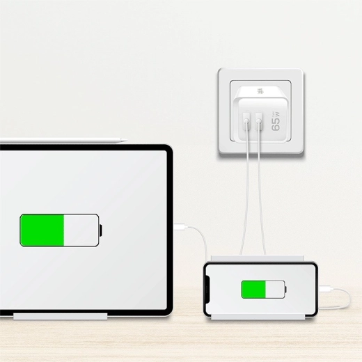 Dva USB‑C porta za istodobno punjenje
