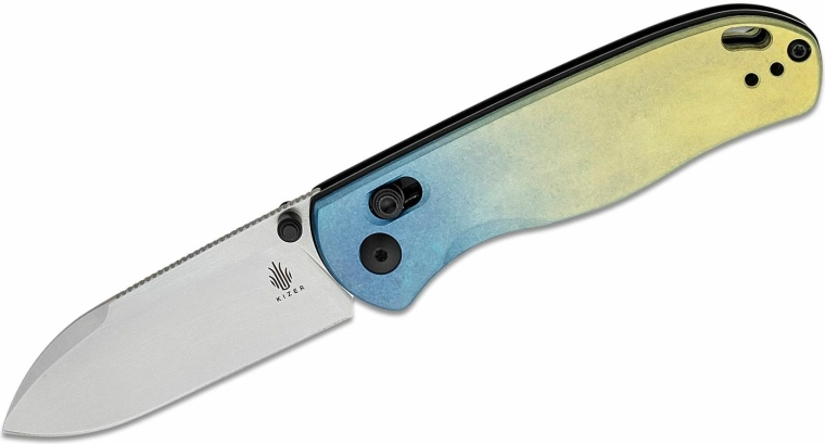 Kizer Drop Bear džepni nož 7,6 cm, višebojni titan sa kopčom