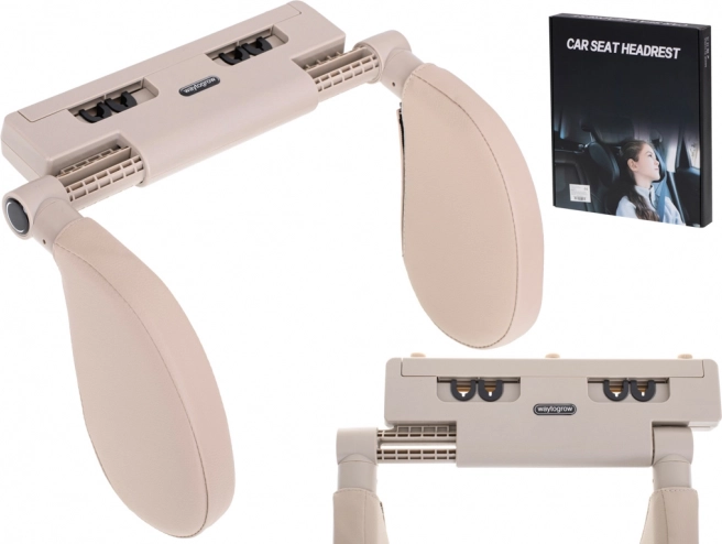 Autosjedalni putni naslon-podupirač za glavu i vrat, podesiv – Bež