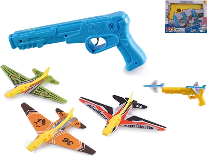 Pištolj za izbacivanje pjenastih aviona – dječji zabavni set