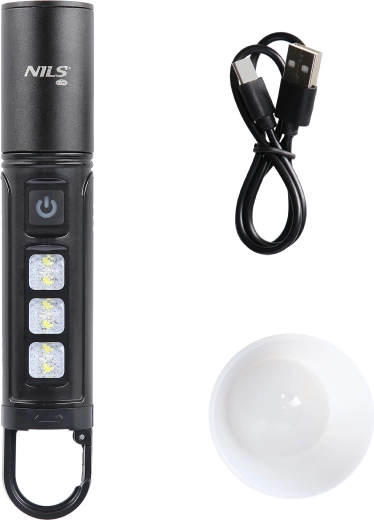 Multifunkcionalna LED svjetiljka NILS Camp 800 lm, punjiva s difuzorom i bočnim LED-icama
