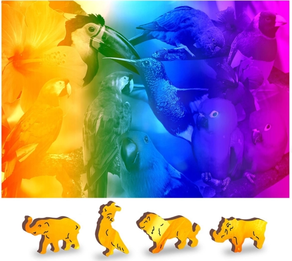 Drvene puzzle Ptičiji raj